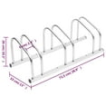 thumbnail image 2 of vidaXL Bike Rack for 3 Bikes Galvanized Steel, 2 of 5