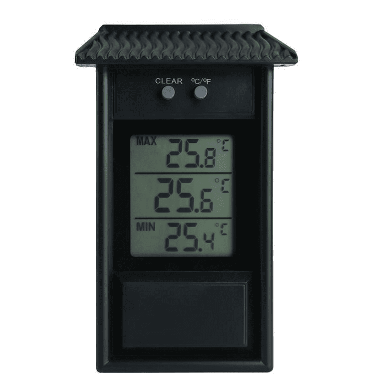 Digital Max Min Greenhouse Thermometer for Indoor or Outdoor Use Easily  Wall Mounted 