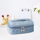thumbnail image 3 of Neceser de gran capacidad para viajes | Organizador de aseo portátil con múltiples compartimentos | Estuche de almacenamiento europeo clásico y suave para cosméticos, joyas y accesorios, 3 of 6