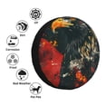 thumbnail image 3 of Bingfone Ink Style Bald Eagle Spare Tire Cover Weatherproof Universal Wheel Protectors for RV Camper Travel Trailer SUV Truck-15 inch, 3 of 8