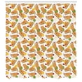 thumbnail image 3 of Ambesonne Fast Food Shower Curtain, Sandwich and Taco Snacks, 69"Wx70"L, Multicolor, 3 of 3