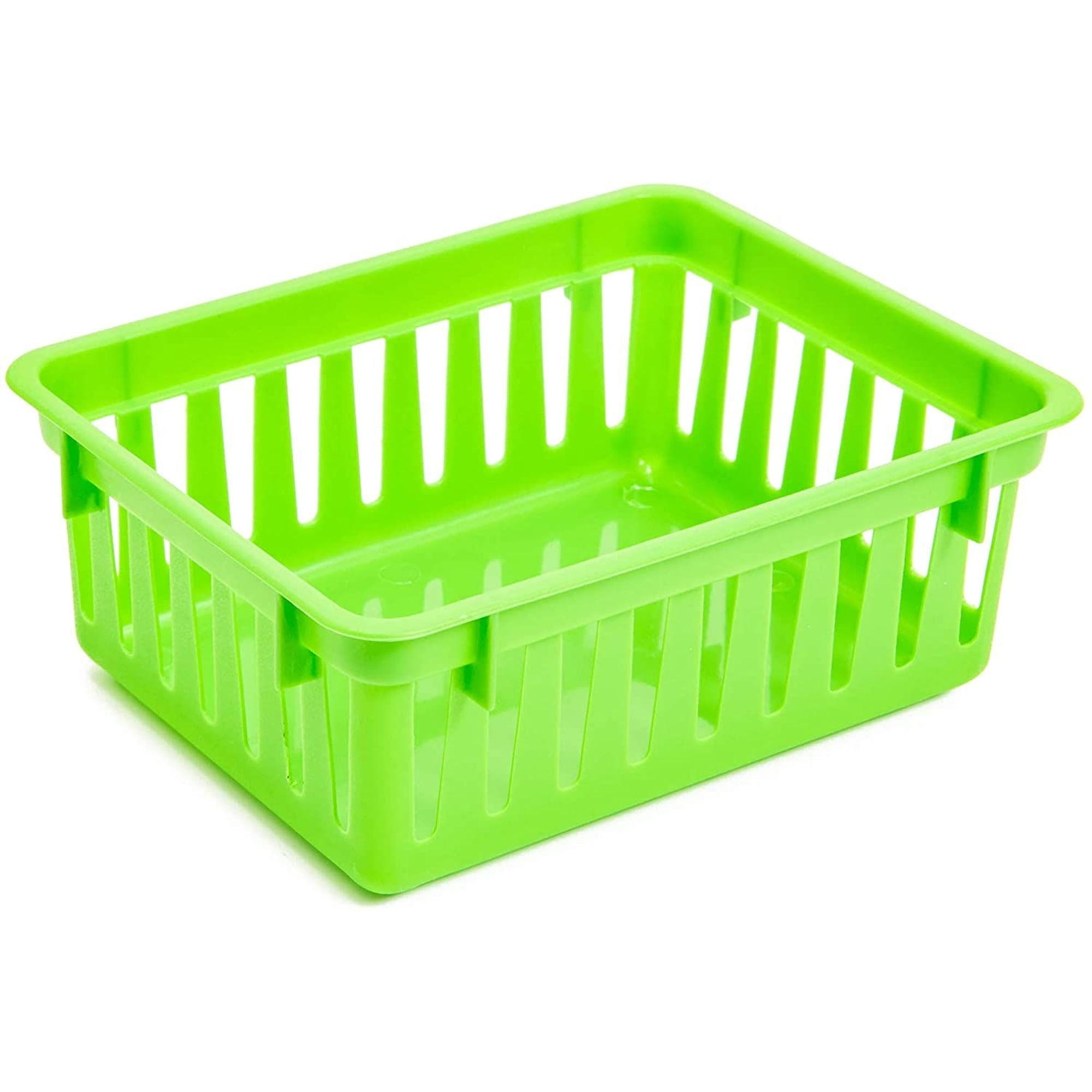 OWill 12-Pack Mixed Plastic Storage Bins and Baskets for Efficient Home  Classroom Organization - Small Containers in Multiple Colors for Kitchen