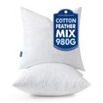 thumbnail image 1 of Insertos de almohada MIULEE Feather Mix, polialgodón, 55 x 55 cm, juego de 2, 1 of 6