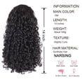 thumbnail image 2 of 14Inch Drawstring Ponytail for Black Women Short Fluffy Kinky Curly Pony Tails Synthetic Hair Pieces, 2 of 7