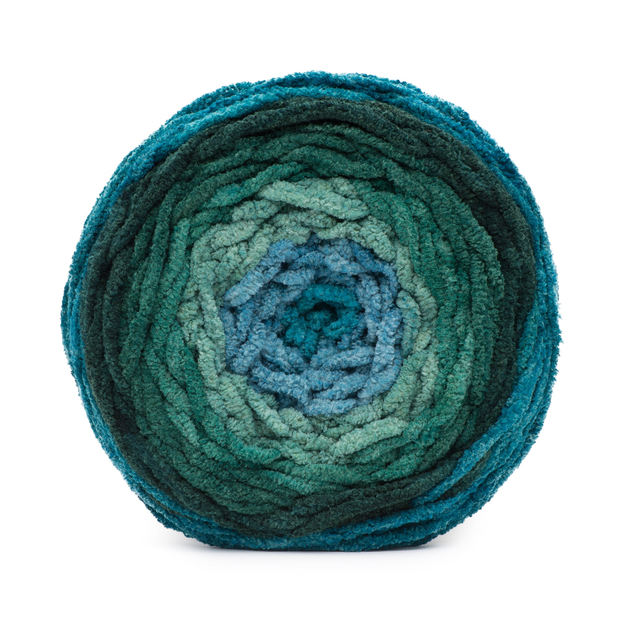 Bernat® Blanket Ombre BB™ #6 Super Bulky Polyester Yarn, Ocean Teal Ombre 10.5oz/300g 2pk