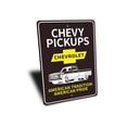 thumbnail image 3 of Chevy Pickups Novelty Sign, Metal Wall Decor - 10x14 inches, 3 of 4