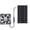 Black, variant on Solar Powered Exhaust Fan, Portable 2W 5V Solar Panel Fan for Greenhouse, Chicken Coop, Shed Ventilation, Barn, Dog Houses, Attic, Pet Houses, Outside & Home