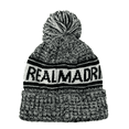 thumbnail image 3 of Real Madrid Beanie, Gray & White Knit Winter Hat, 3 of 4