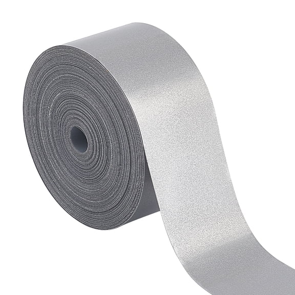 13.6 Yards Silver Reflective Tape Iron On Fabric 1.3 Inch Wide Heat Transfer Reflective FilmDIY
