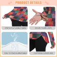 thumbnail image 4 of FORMRS Womens Long Sleeve Shirts UPF 50+ Sun Protection Quick Dry Fishing Hiking Tops, Size S-2XL, Red and Purple Plaid Pattern, 4 of 8