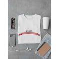 thumbnail image 3 of All I Want Is Pizza Cute Ribbon Graphic Men White T-Shirt, Male Medium, 3 of 4