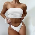 thumbnail image 2 of Traje de baño de playa con correa superior de tubo trasero de color sólido dividido cómodo para mujer OAVQHLG3B Store lin121212, 2 of 4