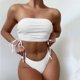thumbnail image 2 of Traje de baño de playa con correa superior de tubo trasero de color sólido dividido cómodo para mujer OAVQHLG3B Store lin121212, 2 of 4