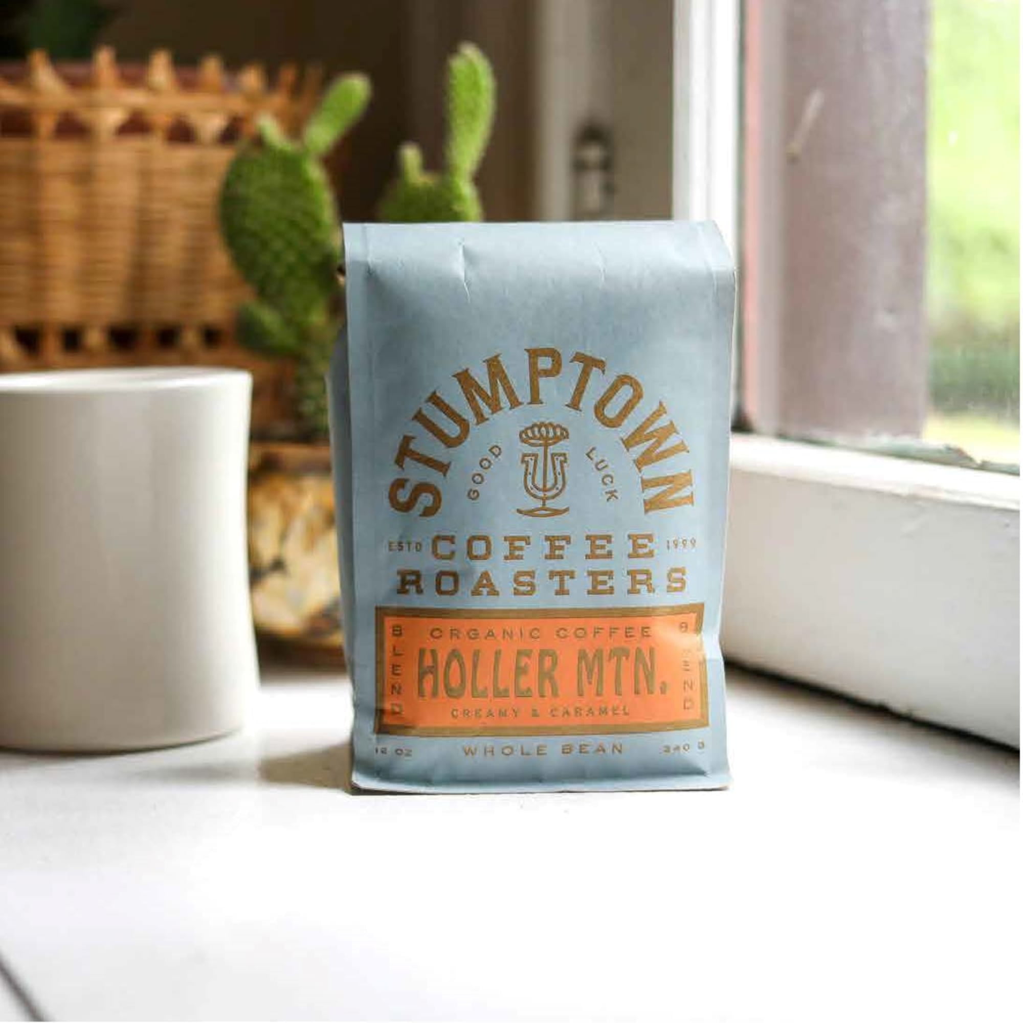 (6 pack) Stumptown Coffee Organic Holler Mountain Premium Medium Roast Whole Bean Coffee, Arabica, 12 oz