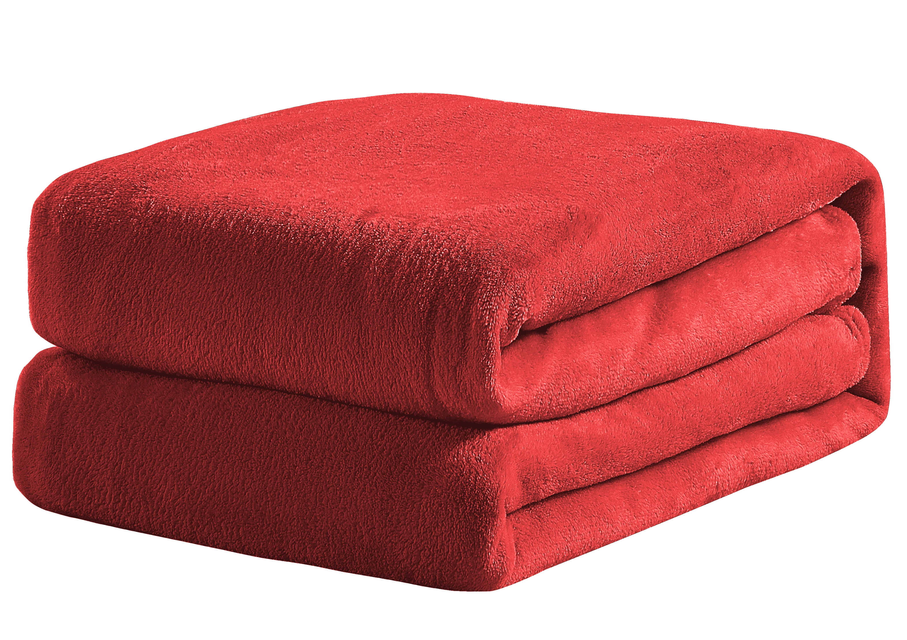 Velvet Plush Blanket Red Full/Queen 86x86