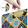 thumbnail image 4 of FMSHPON Boho Mandala Clipboard Hardboard Wood Nursing Clip Board and Pull for Standard A4 Letter 13x9 inches, 4 of 8