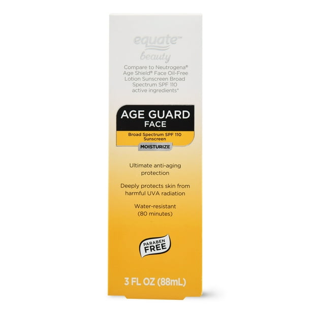 Equate Beauty Age Guard Face Sunscreen Moisturizer, Broad Spectrum, SPF