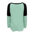 thumbnail image 4 of WEAIXIMIUNG T-Shirts Graphiques pour Femmes, Mode Tendance, Manches Longues, Col Rond, Chandail Décontracté Ample, 4 of 4