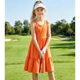 thumbnail image 3 of Aideaone Girls Dresses Athletic Sleeveless Kids Summer Sundress with Criss Cross Rainbow Straps Sporty Dress for Girls 6-10 Years, 3 of 5