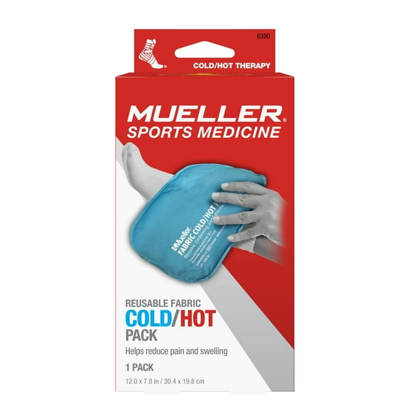 Mueller Fabric Cold/Hot Pack, Blue, 12" x 7.8", 1-count