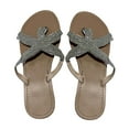 thumbnail image 2 of AXXD Silver Comfort Sandals for Women Flat Summer Beach Trendy Mothers Day, 2 of 4