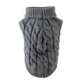 thumbnail image 5 of Knitted Dog Sweater Dog Winter Sweater Soft Comfortable Warm Pet Sweater Knitted Pet Puppy Clothes for Park Walking Picnics Grey M, 5 of 10