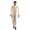 White, variant on Eandarui Men's Gold Trim Embroidered Robe Muslim Prayer Thobe Long Sleeve Pullover Robe Cardigan Champagne 58