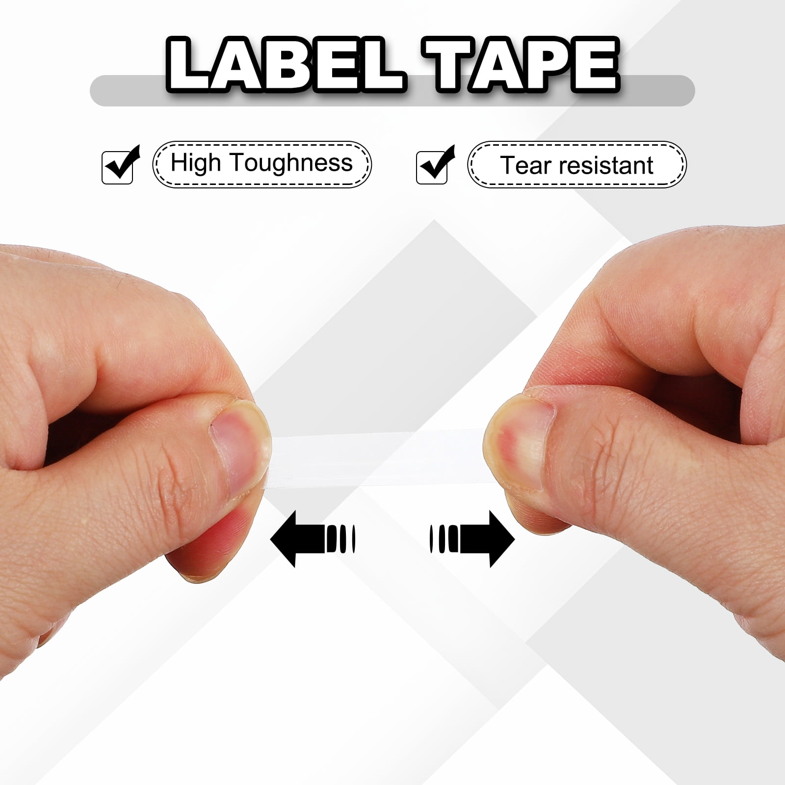 12 Rolls Tape, 0.4"x216ft Instruments Identification Tape Colored PET Adhesive for Steam Capacitors Circuit Boards Motors Electronic, Transparent