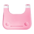 thumbnail image 3 of Bandeja de escritorio para silla de ruedas,Bandeja para silla de ruedas Bandeja para silla de ruedas Mesa Portavasos,Bandeja para el regazo de la silla de ruedas Portavasos Comer rosa acanalado, 3 of 8