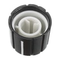 thumbnail image 2 of 200Pcs 15X13.5mm Plastic Potentiometer Rotary Knob for 6mm Diameter D Type Shaft Guitar Volume Knob., 2 of 5