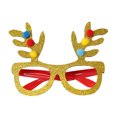 thumbnail image 2 of Christmas Decorative Glasses Sequin Santa Hat Antlers Shape Children Party Photo Prop Festive New Year Cosplay Novelty Glasses, 2 of 8
