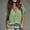 Green, variant on Refreshing Women'S Tops, Tees & Blouses V-Neck Black 1/4 Sleeve Pull-on Solid Minimalist Modern Blouses & Tops Black,Xxl