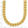 thumbnail image 2 of 14k Solid Yellow Gold Polished San Marco Necklace 18 Inch 9mm Wide Pendant Necklace for Women, 2 of 2
