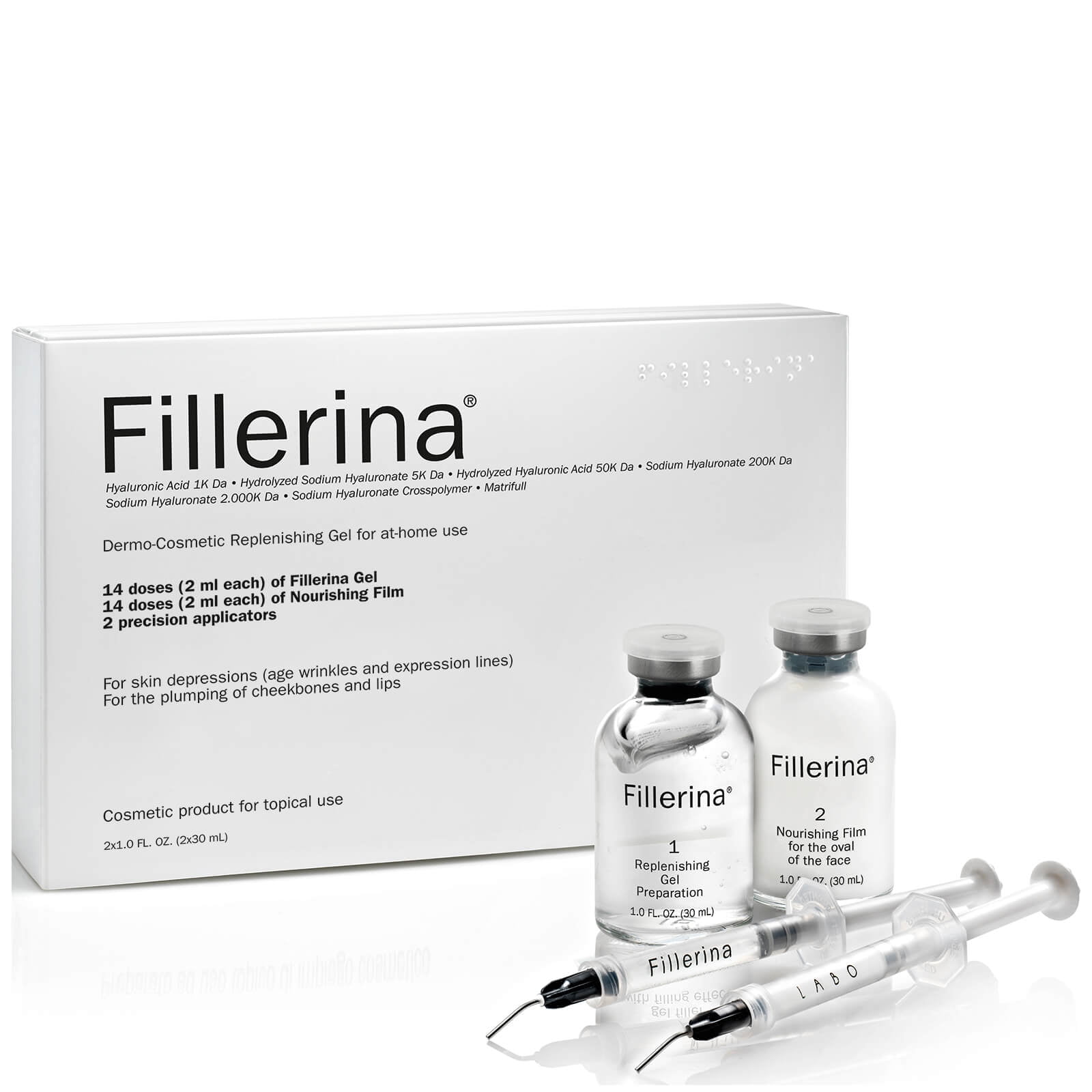 Fillerina - Fillerina Dermo-Cosmetic Filler Treatment Kit Grade 2 -  Walmart.com - Walmart.com