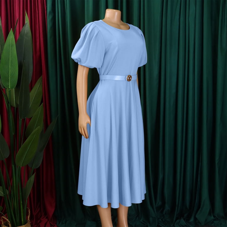 blue dress outfit casual Sweet Summer Sundress