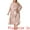Pink, variant on DARING DIVA Plus Size Maxi Square Neck Adjustable Strap Dress 1X Pink