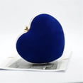 thumbnail image 2 of Bolso de mano para boda para mujer, bolso de mano con forma de corazón azul, bolso de noche, mini bolso elegante para cóctel o fiesta de graduación, bolso de mano tipo mensajero, 2 of 4