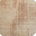 thumbnail image 3 of HomeRoots 665666 8 ft. Terra Cotta & Copper Abstract Washable Round Area Rug with UV Protection, 3 of 9