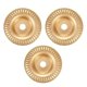 thumbnail image 2 of 3pcs Angle Grinder Polishing Pad Wood Carving Disc Set, 2 of 5