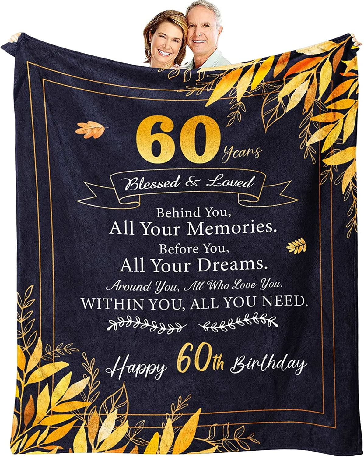 60th Birthday Gifts for Women - 60th Birthday Gift Ideas Blanket 60X50 -  Gifts Ideas for 60th Birthday - Birthday Gifts for 60 Year Old Woman - 60th
