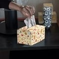 thumbnail image 4 of ZUXONGSY Christmas Tissue Box Cover Gingerbread Man PU Leather Tissue Box with Buckle Rectangular Tissue Box Holder Full Coverage Design Fashion Tissue Box for Christmas Decor, 4 of 7