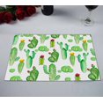 thumbnail image 2 of PKQWTM watercolor cactus cacti Kitchen Dining Table Mats Placemats Size 12x18 Inches, Set of 2 Pieces, 2 of 2