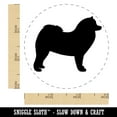 thumbnail image 2 of Samoyed Dog Solid Self-Inking Rubber Stamp Ink Stamper - Orange Ink - Small 3/4 Inch, 2 of 7