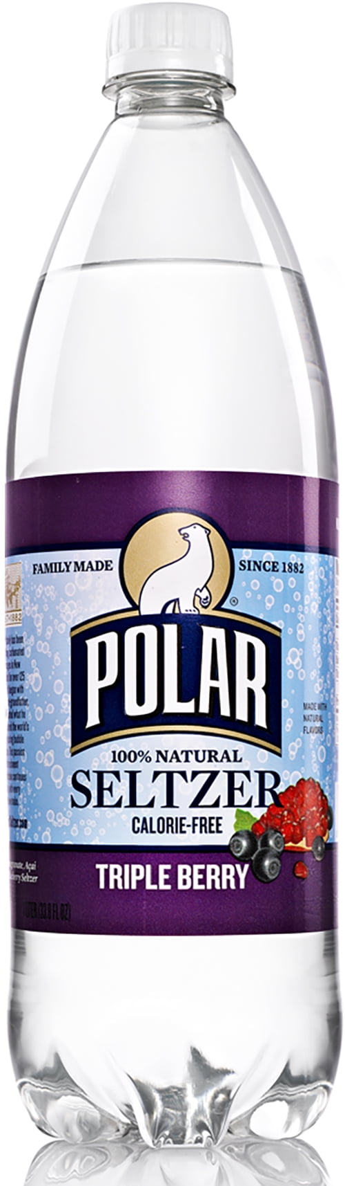 Polar Sparkling Water, 33.8 Fl Oz, 12 Count Bottles