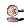 thumbnail image 1 of Household Underglaze Tableware Ceramic High Temperature Baking Dish Large Capacity Handle Bowl Deep Dish, 1 of 6