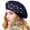 Black, variant on Hats for Women Pearl Pumpkin Warm Winter Fashion Artist Beret Cap