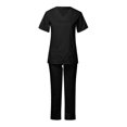 thumbnail image 3 of Ensemble de 2 Pcs Uniforme Médical d'Hôpital Unisexe Haut Pantalon Infirmière Dentiste, 3 of 5