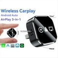 thumbnail image 2 of Adaptador Inalámbrico CarPlay : AirPlay, CarPlay, Android Auto, USB, Plug And Play, con Cable, CarPlay A Inalámbrico, Plateado., 2 of 5