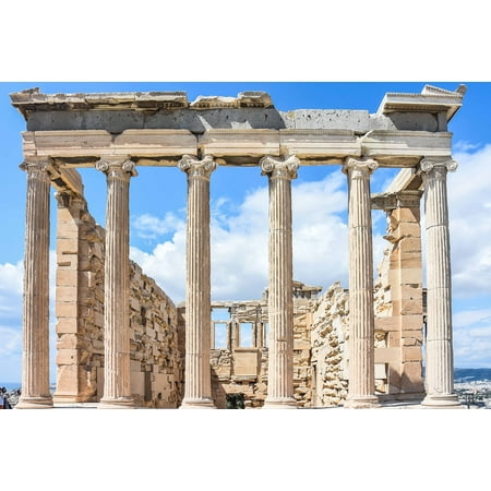 Wall Art Impressions 36x24in Photographic Print Poster Acropolis Athens Greece Ancient Greek Architecture