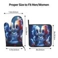 thumbnail image 3 of Gaeub Cute Fish Flower Couple Print Oven Mitts and Pot Holders Sets of 2,Heat Resistant Pad,Cooking Gloves, for Baking BBQ Home Decor, 3 of 7